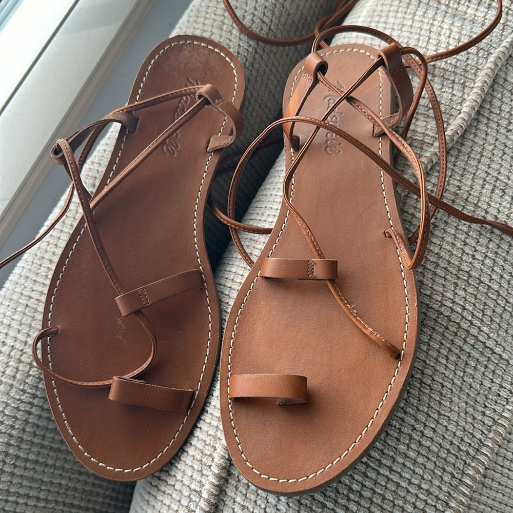 MADEWELL Boardwalk Toe Loop Strappy Gladiator Sandals